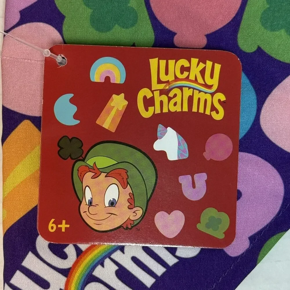 Lucky Charms Marshmallow St. Patrick's Day Girls Hair Bandana & Scrunchy Set NEW